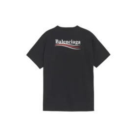 Miesten Balenciaga-paita, painettu versio, lyhythihainen, musta 570803TAV441000 Miesten Balenciaga-paita, painettu versio, lyhythihainen, musta 570803TAV441000