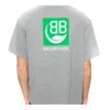 Miesten Balenciaga -paita, rintalogopainatus, lyhythihainen, harmaa 594579THV631300