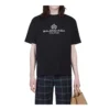 Miesten Balenciaga Retro Knit BB Paris -painatus, lyhythihainen versio, musta 594579TGV601000