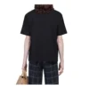 Miesten Balenciaga Retro Knit BB Paris -painatus, lyhythihainen versio, musta 594579TGV601000