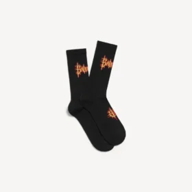 Miesten Balenciaga Sacra Cœur -sukat, musta/keltainen