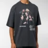 Miesten Balenciaga Speed Hunter -sarjan painettu logo, retro, väljä, lyhythihainen, musta 541877TCV381055