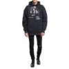 Miesten Balenciaga Speedhunters Boysband -painatus, huppari, pitkähihainen, tummansininen 541873TCV371055
