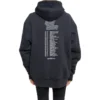 Miesten Balenciaga Speedhunters Boysband -painatus, huppari, pitkähihainen, tummansininen 541873TCV371055