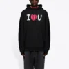 Miesten Balenciaga SS21 Alphabet-painatus, pitkähihainen, musta 570811TJVL61070
