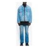 Miesten Balenciaga SS21 Classic Logo Denim -takki, vaaleansininen 657608TDW154307