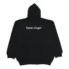 Miesten Balenciaga SS21 vetoketjullinen pitkähihainen takki, musta 641659TIV551070