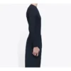 Miesten Balenciaga Symbolic Creative Logo -painatus, joustavat pitkähihaiset mustat 620966TIV491070