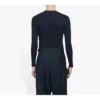 Miesten Balenciaga Symbolic Creative Logo -painatus, joustavat pitkähihaiset mustat 620966TIV491070