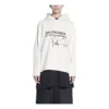Miesten Balenciaga x RuPaul Crossover FW21 -kirjainpainatuspusero, kermanvalkoinen 670946TLV569057
