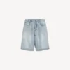 Miesten Denim-shortsit, stay press -mallia, vaaleansininen Miesten Denim-shortsit, stay press -mallia, vaaleansininen