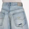 Miesten Denim-shortsit, stay press -mallia, vaaleansininen Miesten Denim-shortsit, stay press -mallia, vaaleansininen