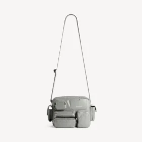 Miesten erittäin monikäyttöinen kameralaukku Balenciaga-harmaana