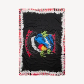 Miesten extreme tie dye -pareo, musta/punainen