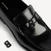 Miesten mukavat mustat loaferit Miesten mukavat mustat loaferit