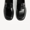 Miesten mukavat mustat loaferit Miesten mukavat mustat loaferit