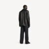 Miesten musta carcoat-takki Miesten musta carcoat-takki