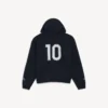 Miesten musta oversized-huppari vetoketjulla Miesten musta oversized-huppari vetoketjulla