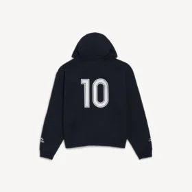 Miesten musta oversized-huppari vetoketjulla
