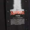 Miesten musta The Door -Denim-hybridi-lyhythihainen paita
