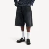 Miesten mustat denim-shortsit, jotka eivät rypisty Miesten mustat denim-shortsit, jotka eivät rypisty