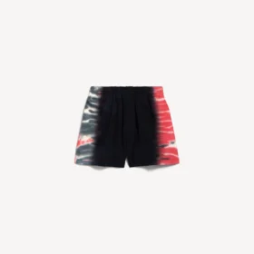 Miesten mustat Extreme Tie Dye -bermudat, normaalivartaloinen malli