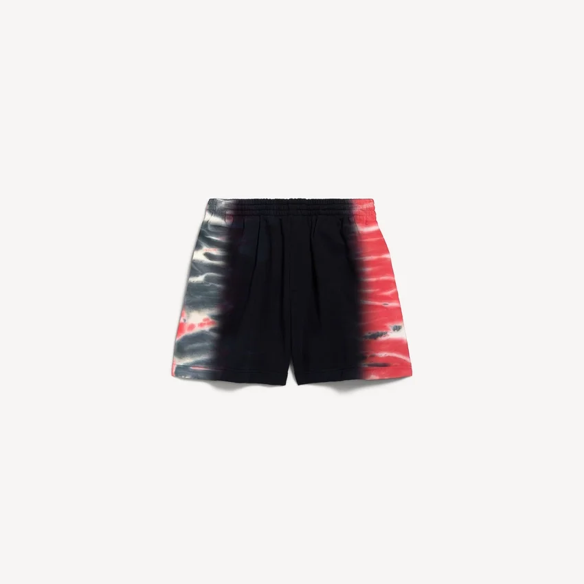 Miesten mustat Extreme Tie Dye -bermudat, normaalivartaloinen malli Miesten mustat Extreme Tie Dye -bermudat, normaalivartaloinen malli