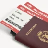 Miesten passin ja puhelimen pidike, viininpunainen Miesten passin ja puhelimen pidike, viininpunainen