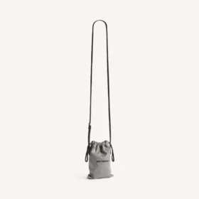 Miesten shopper-käsilaukku puhelintelineellä, Balenciaga-harmaa
