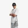 Miesten shopper-käsilaukku puhelintelineellä, Balenciaga-harmaa Miesten shopper-käsilaukku puhelintelineellä, Balenciaga-harmaa