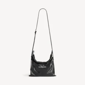 Miesten shopper-laukku, pölypussi, keskikokoinen, musta