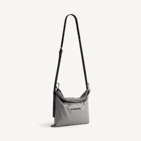 Miesten shopper-tyylinen pölypussi ja olkapussukko, keskikokoinen, Balenciaga-harmaa