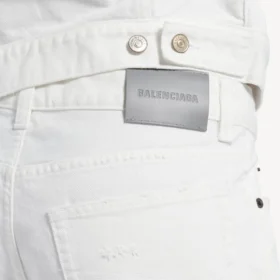 Miesten slim fit -farkut, valkoiset