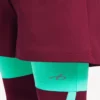 Miesten techwear-shortsit, väri burgundy/aqua Miesten techwear-shortsit, väri burgundy/aqua