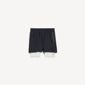 Miesten techwear-shortsit, väri navy/valkoinen