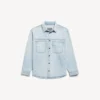 Miesten vaaleansininen Denim-pitkähihainen paita Miesten vaaleansininen Denim-pitkähihainen paita