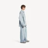 Miesten vaaleansininen Denim-pitkähihainen paita Miesten vaaleansininen Denim-pitkähihainen paita