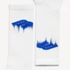 Miesten Wet Brush -sukat, valkoiset/siniset