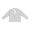 Mini Allover Logo -neuletakki ”Light Grey White” 699822T32331461