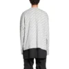 Mini Allover Logo -neuletakki ”Light Grey White” 699822T32331461