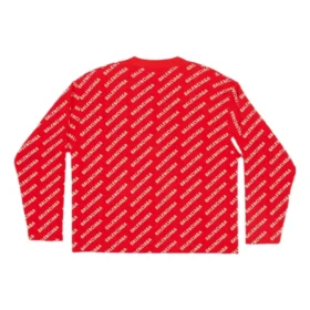 Mini Allover Logo -neuletakki ”Red White” 699822T32336090