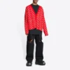Mini Allover Logo -neuletakki ”Red White” 699822T32336090