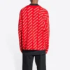 Mini Allover Logo -neuletakki ”Red White” 699822T32336090