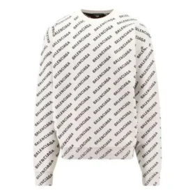 Mini Allover Logo -villapaita ”White Black” 736247T32339054