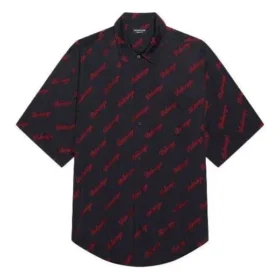 Minimal-lyhythihainen paita ”Black Red” 658841TKO521076