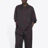 Minimal-lyhythihainen paita ”Black Red” 658841TKO521076