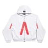 Music Archive Series Connected Zip Up Medium Fit -huppari ”Light Grey Red” 744457TQVA61561