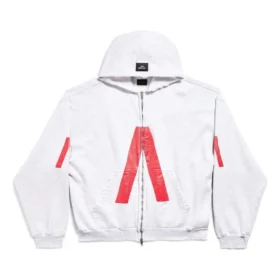 Music Archive Series Connected Zip Up Medium Fit -huppari ”Light Grey Red” 744457TQVA61561 Music Archive Series Connected Zip Up Medium Fit -huppari ”Light Grey Red” 744457TQVA61561