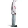 Music Archive Series Connected Zip Up Medium Fit -huppari ”Light Grey Red” 744457TQVA61561
