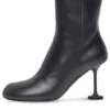 Naisten 90 mm:n nilkkasaappaat ”Black Leather” 701937WBCR01000